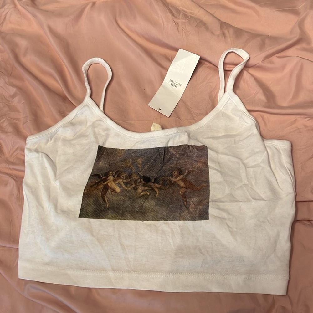 Urban Outfitters Cropped Angel Tank Top Size M NWT